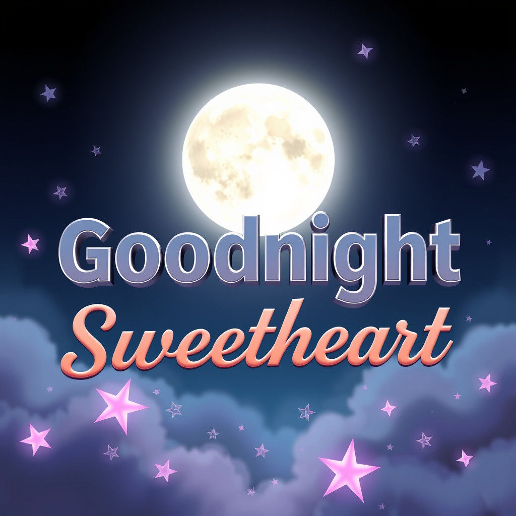 Ethereal Moonlit Ode to Goodnight Sweetheart