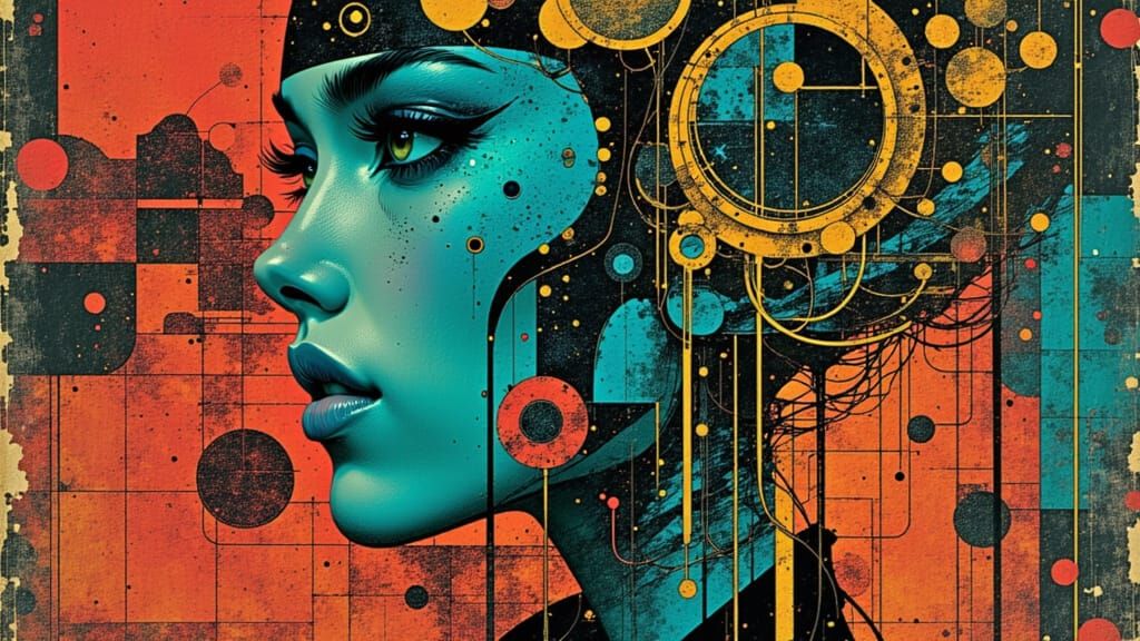 Cybernetic Reptilian Humanoids in Rococo World