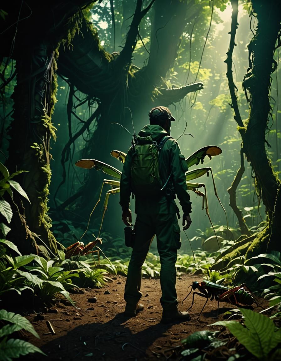 Shelter Entrance Surrounded by Mutated Insects