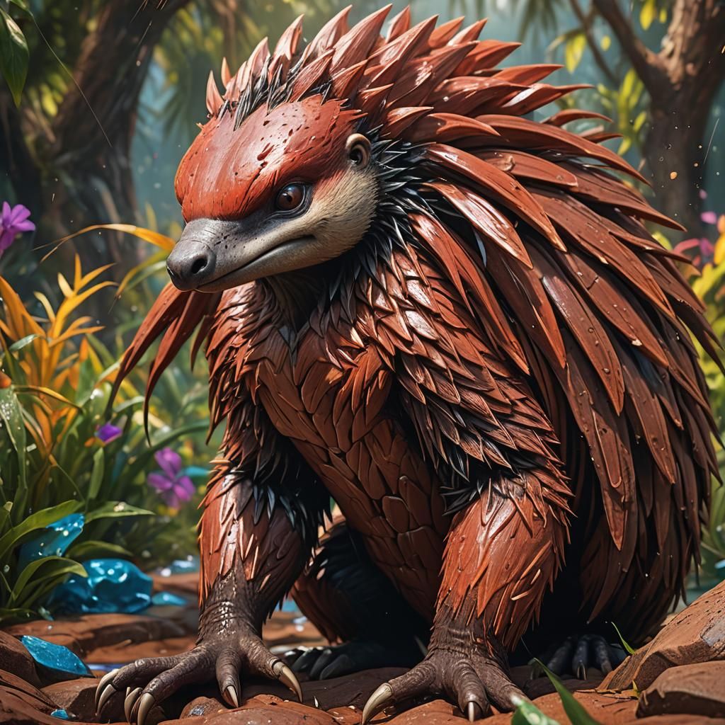 Hyperrealistic Knuckles the Echidna Concept Art
