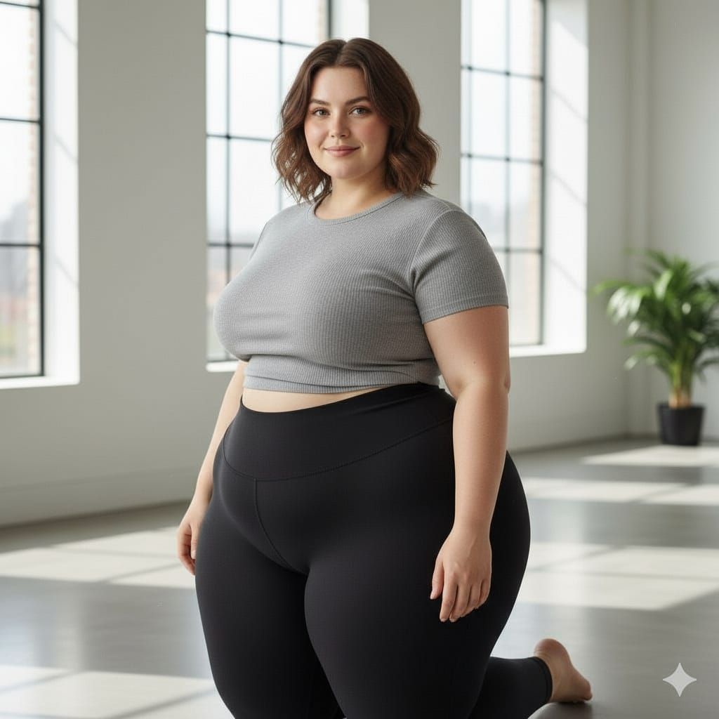 Young Woman Kneeling Down