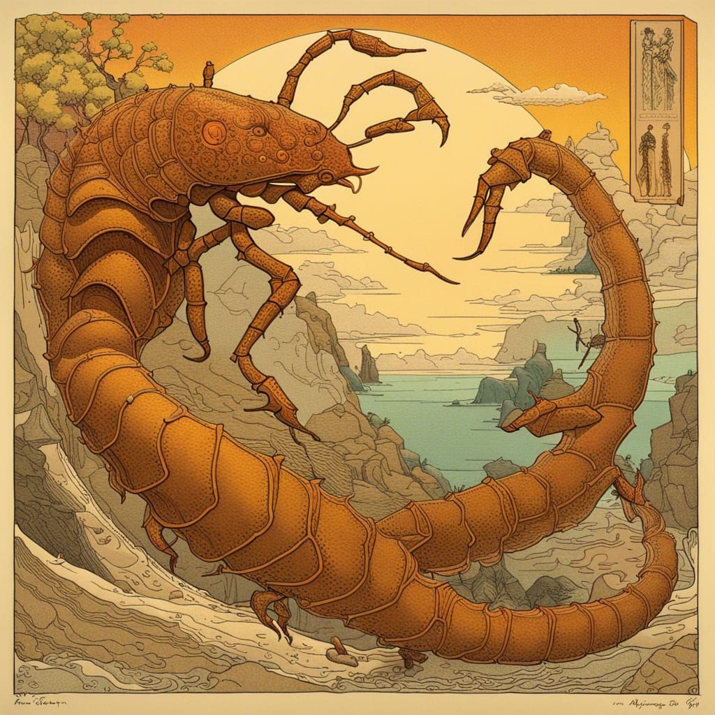 Bark Scorpion in Arizona: Silk Screen Print