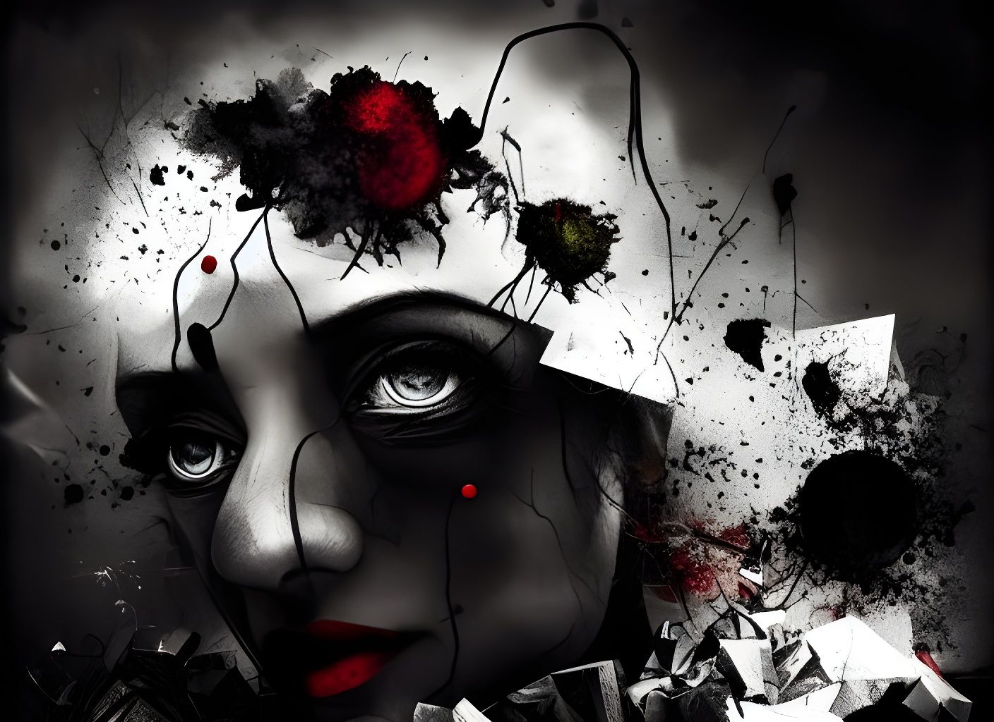 Abstract Earth Decay: Expressionist Digital Art