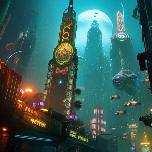 Underwater City of Rapture: A Biopunk Art Nouveau Masterpiec...