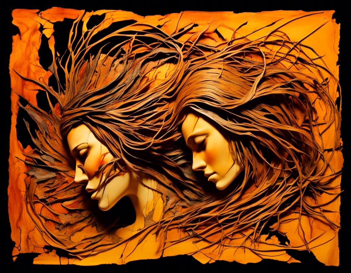 Dramatic Splash Art Portrait in Hyperealistic Style