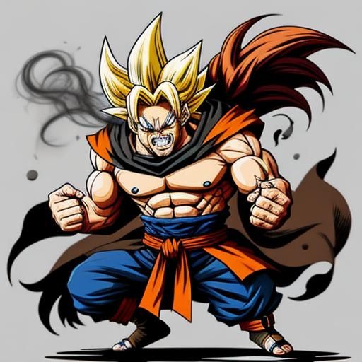 Majestic Martial Arts Bear Meets Super Saiyan Fusion