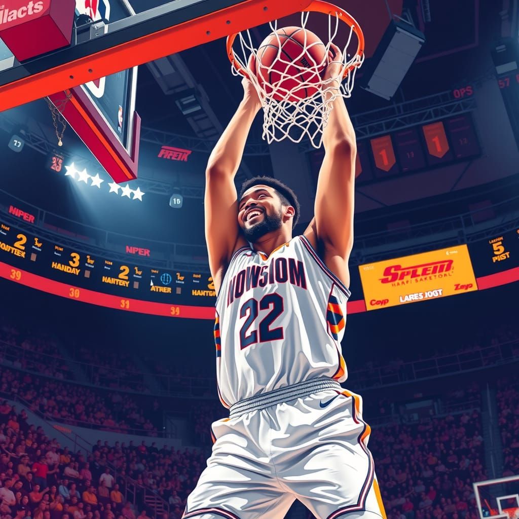 Sinking a three-pointer