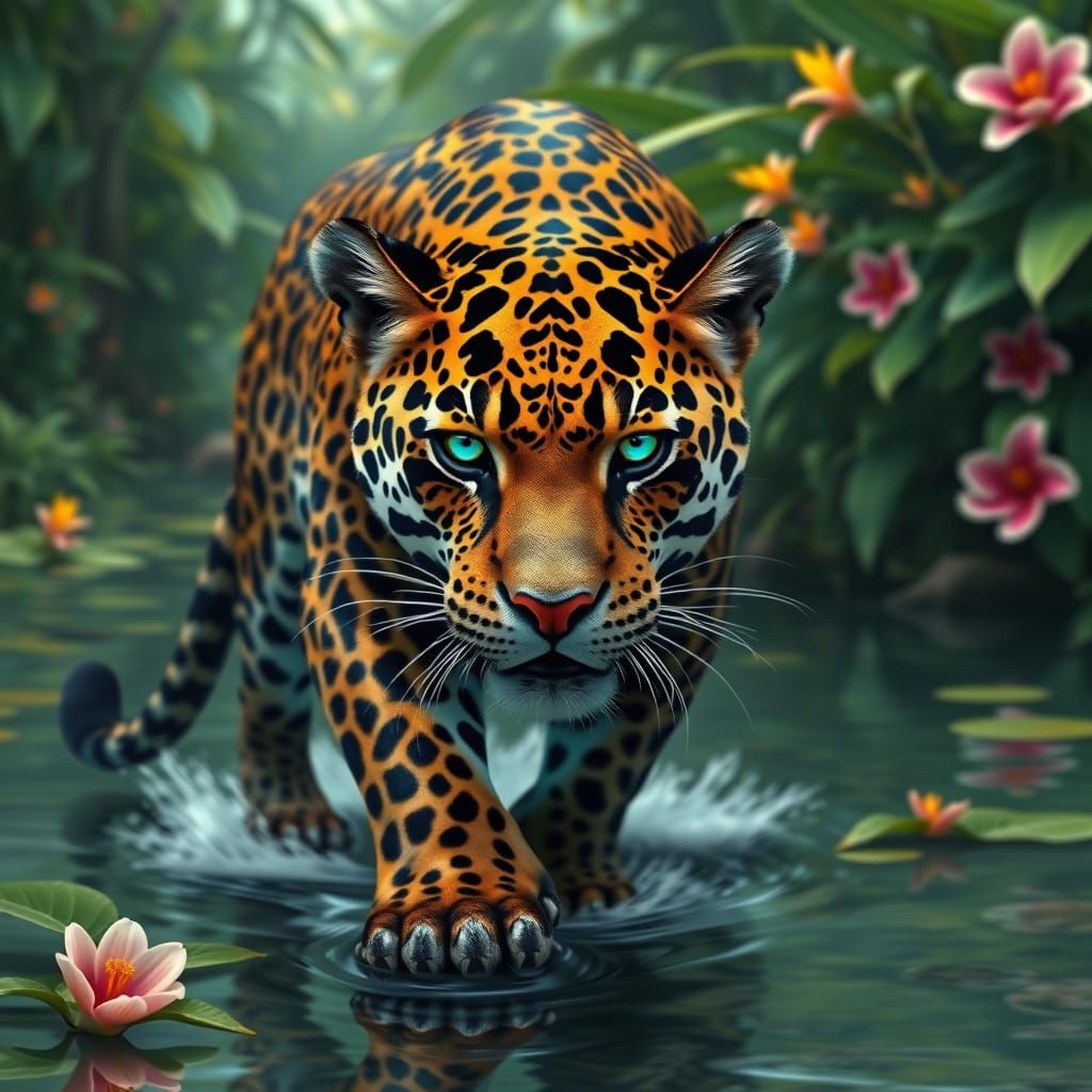 Mystical Jaguar Strolls Amazon's Outer Banks