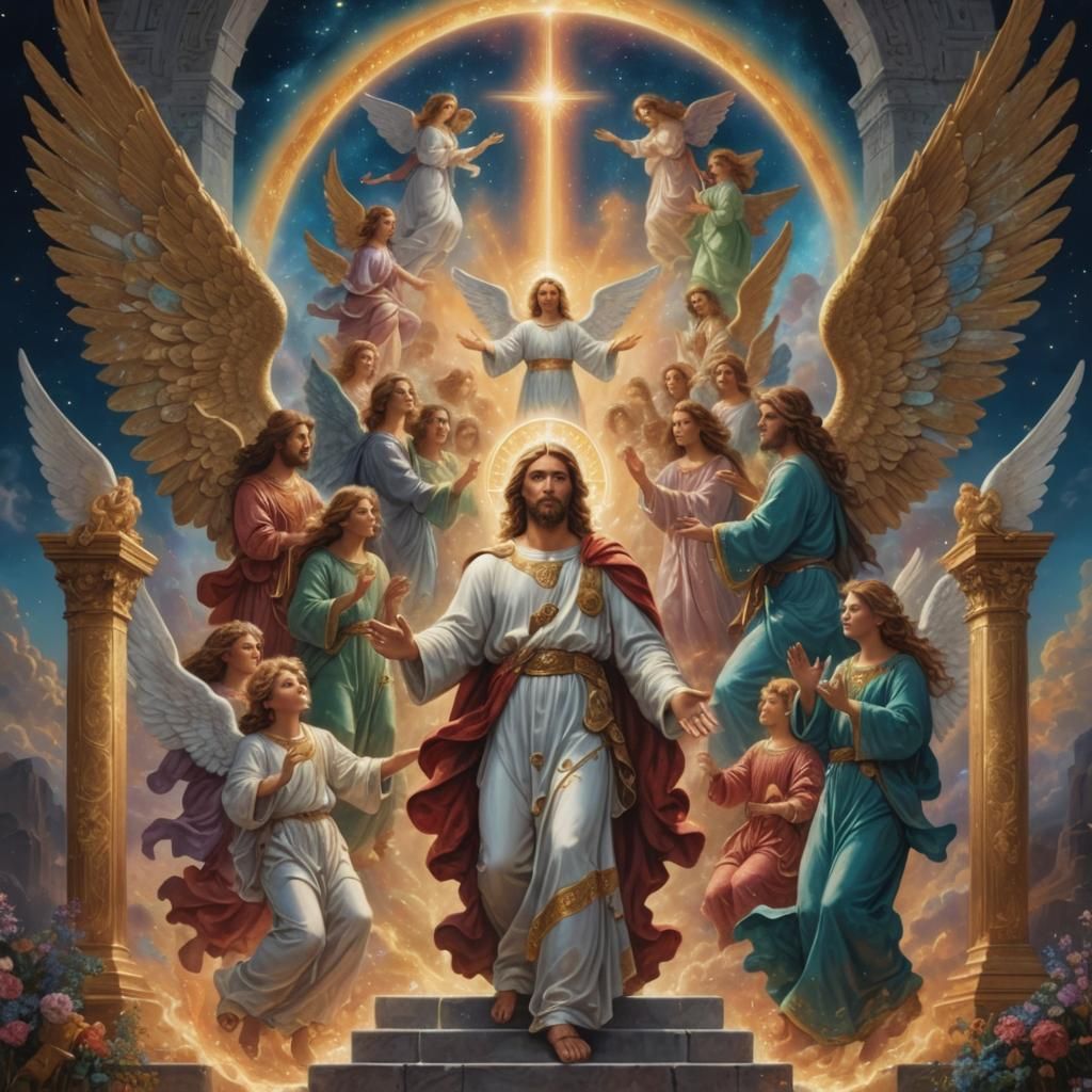 Angels Greet a Soul at Heaven's Gate