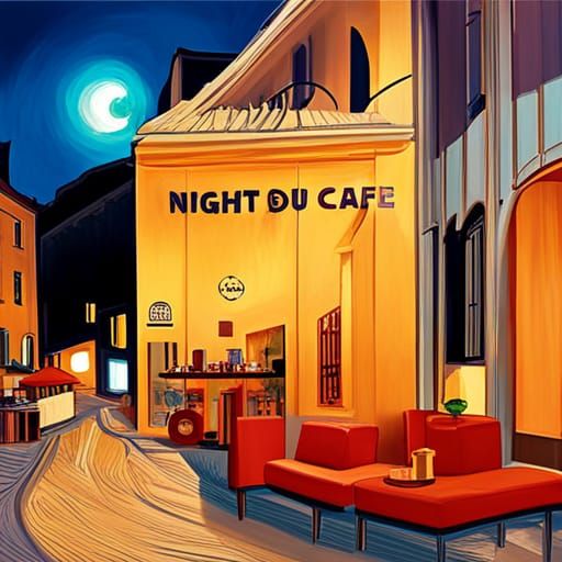 Van Gogh's Café Terrace at Night in Art Deco