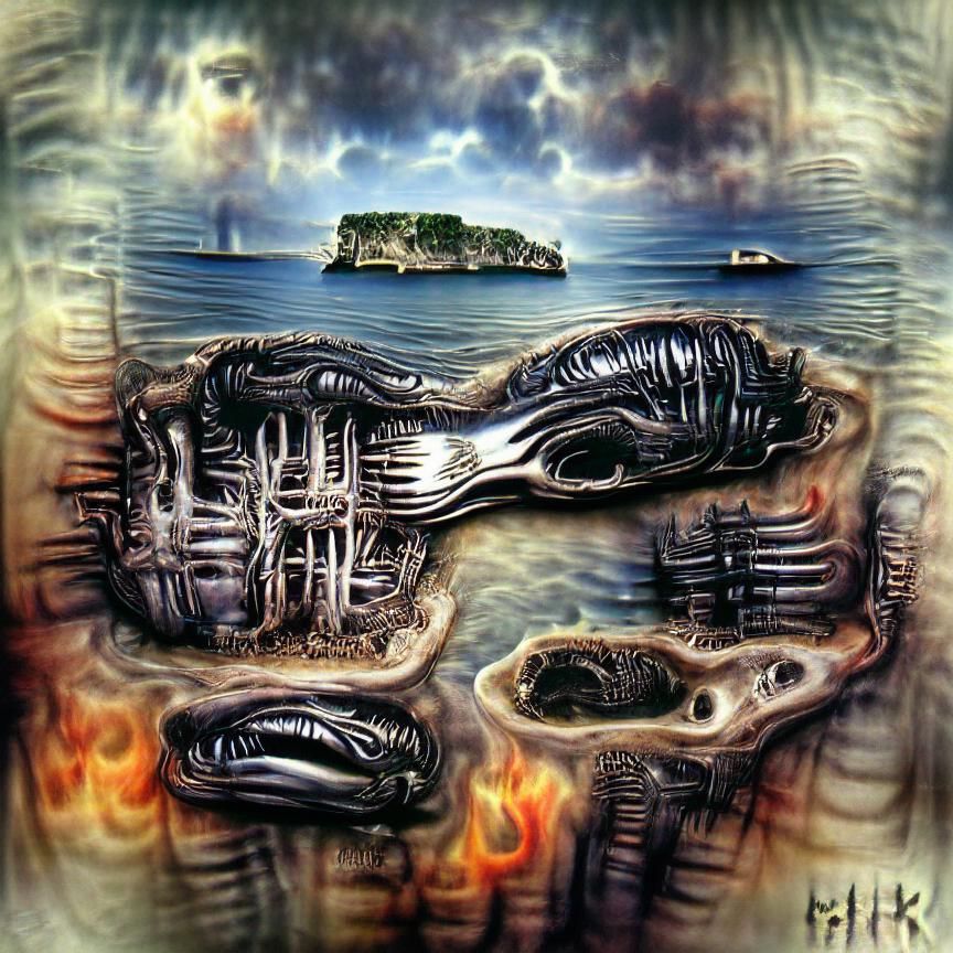 Burning Island Sinking: A Biomechanical Vision