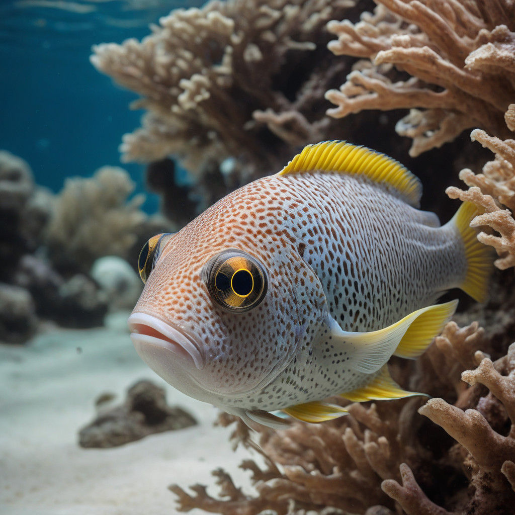 Gentle Tropical Fish in a Soft Ocean Landscape