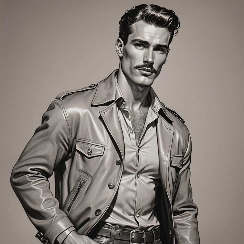 Hermes in Tom of Finland Style