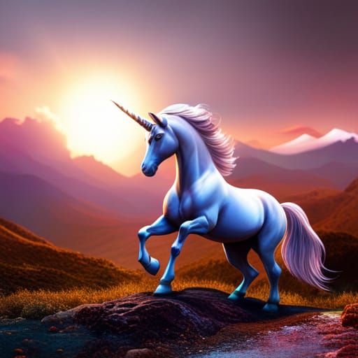 Colorful Unicorn Matte Painting in 8k