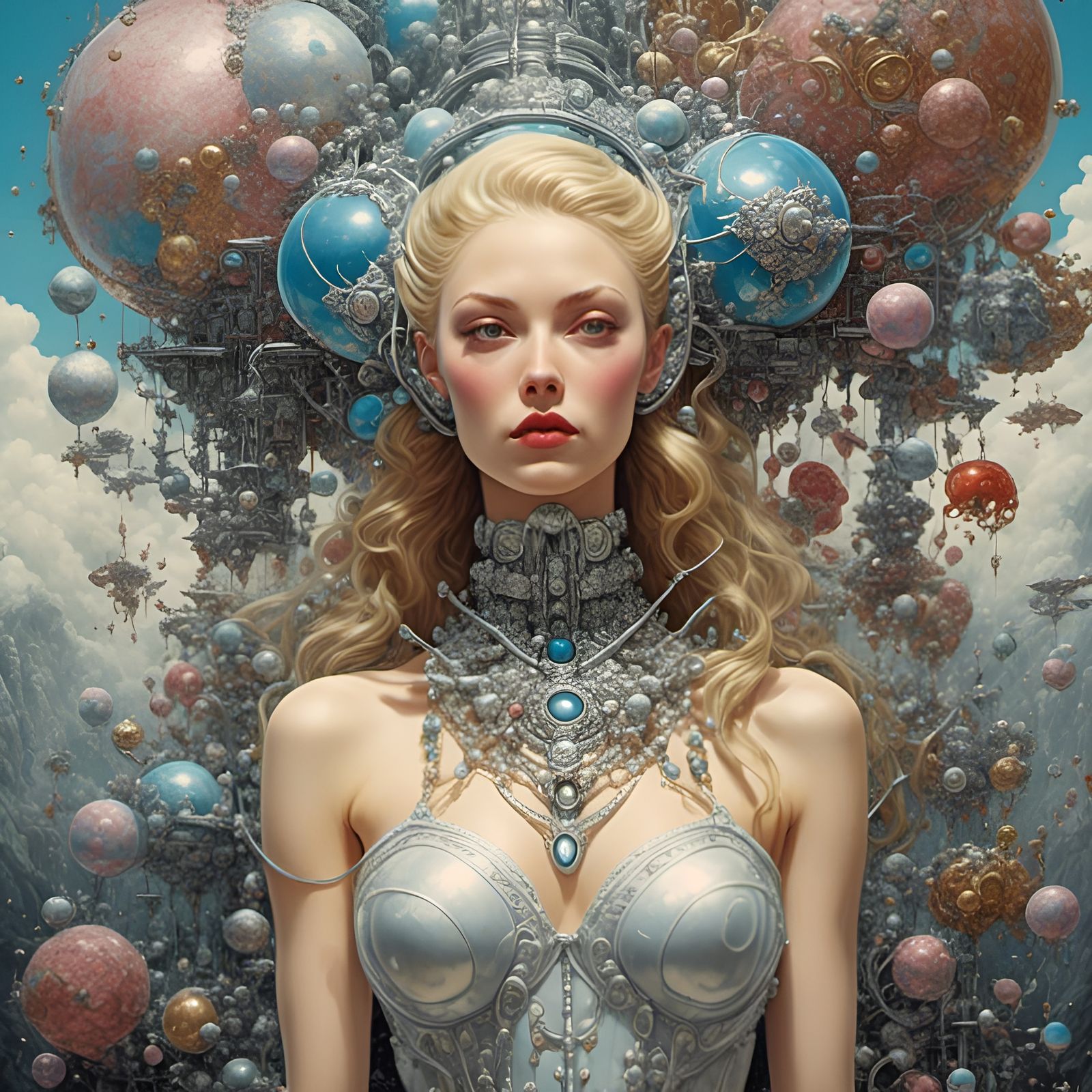 Spider-Man in Surreal, Steampunk, Psychedelic Styles