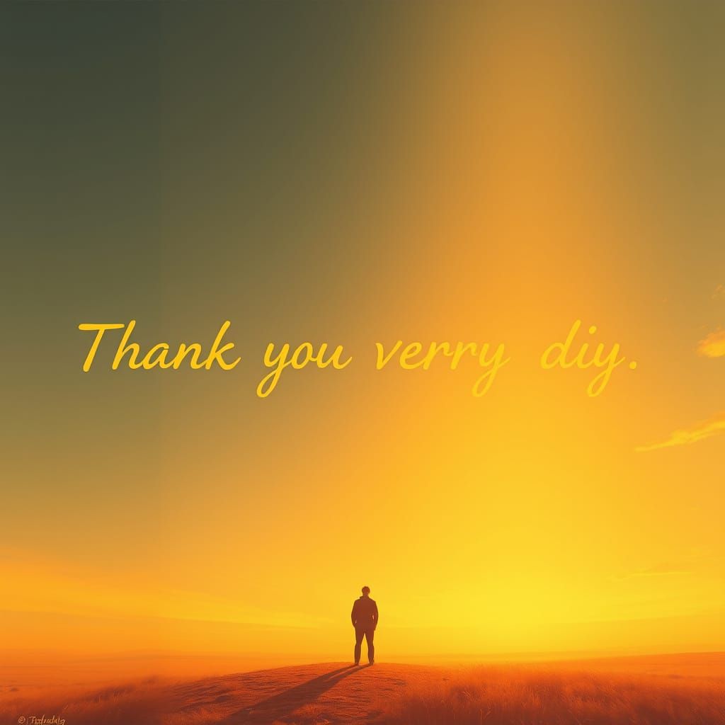 Inspiring Gratitude in Golden Landscape