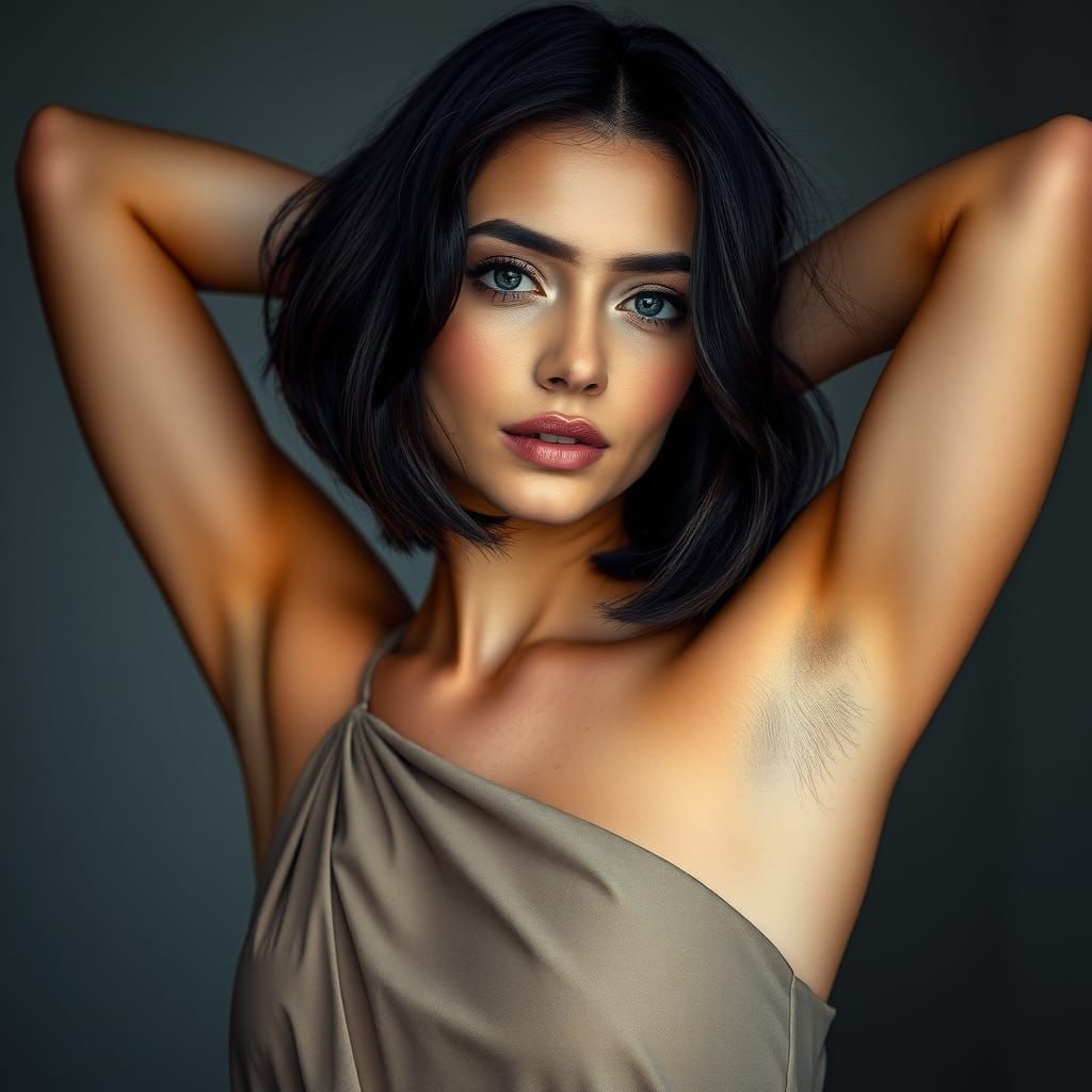 Elegant Woman in Flapper Dress: High-Fashion Portrait