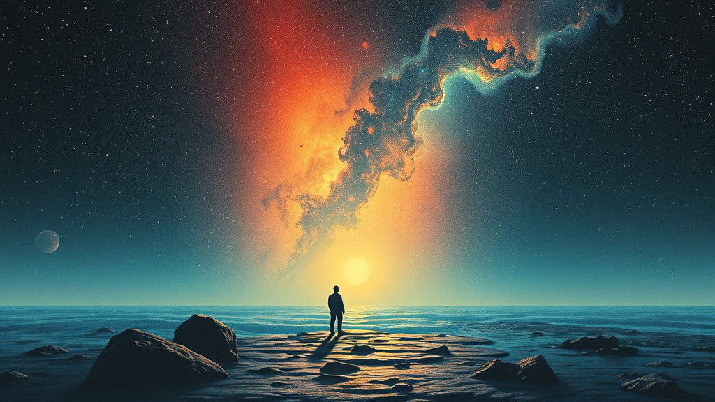 Liminal Space Cosmic Solitude Risograph Print