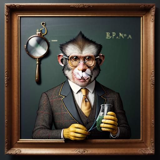 Professor Monkey embodies the contrast between his academic ...