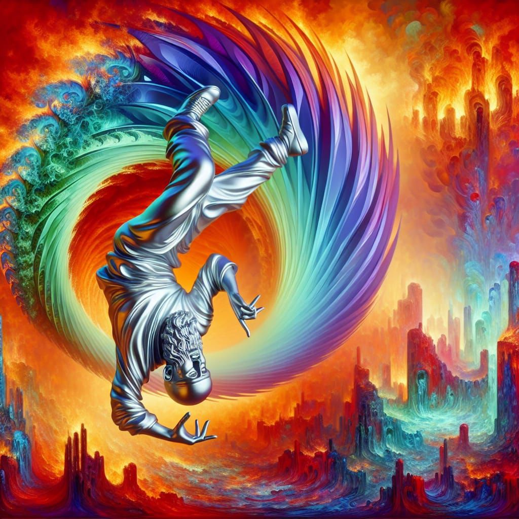 Silver Hierophant Breakdancing in Hell