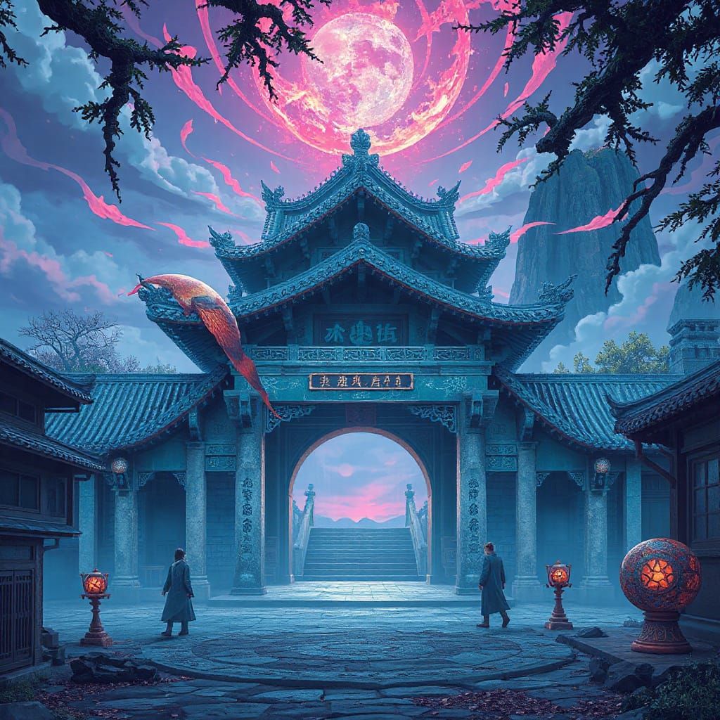 Mystical Korean Fantasy Art in Miyazaki Style