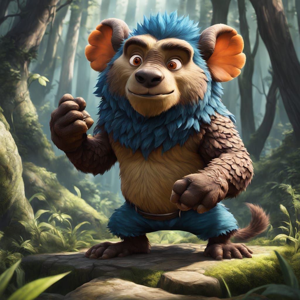 Whimsical Characters in Artistic Style