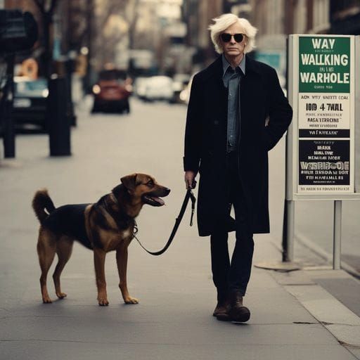 Pop Art Dog Walking Service Advertisement