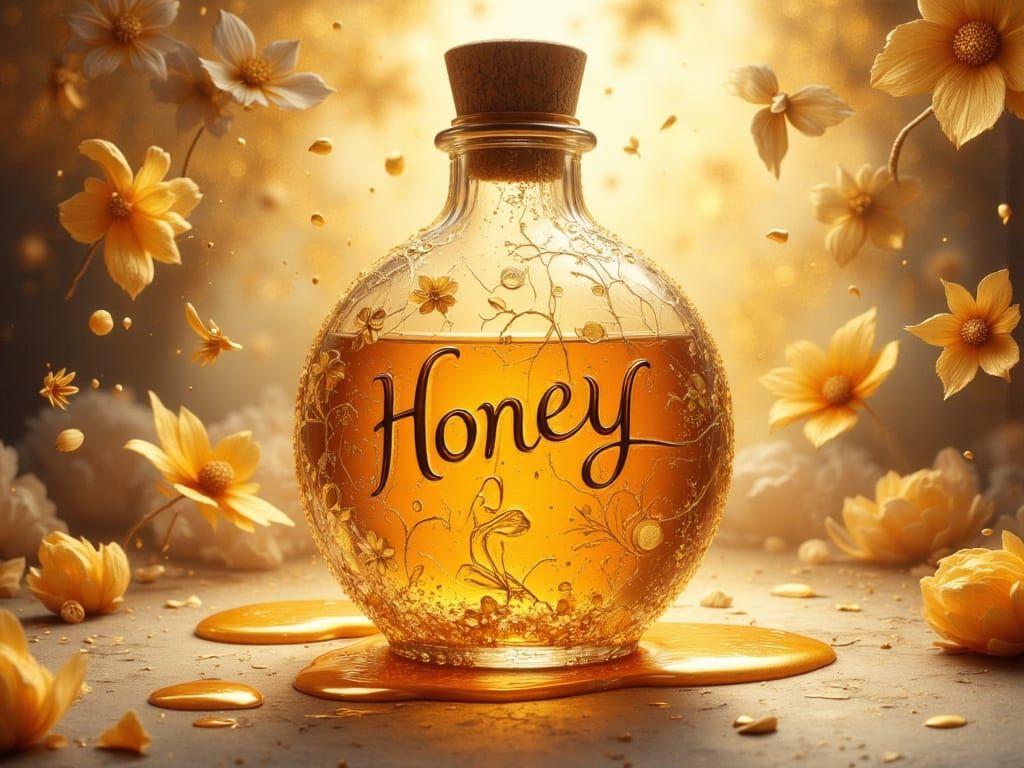 Honey Ballerina in Expressionist Oil Painting