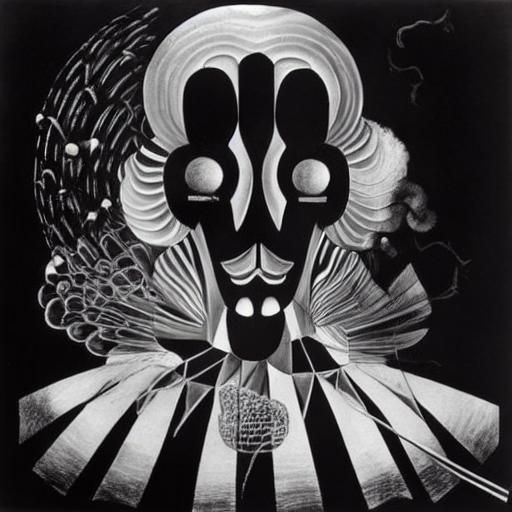 Zebra in Dandelion Dreamscape, Surreal Grayscale Art