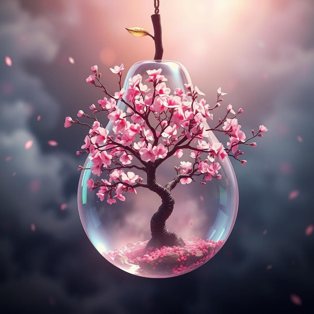 Cherry Blossom Tree in Crystal Pear: Matte Painting