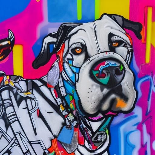 Inuit in Sahara: Graffiti Art Style