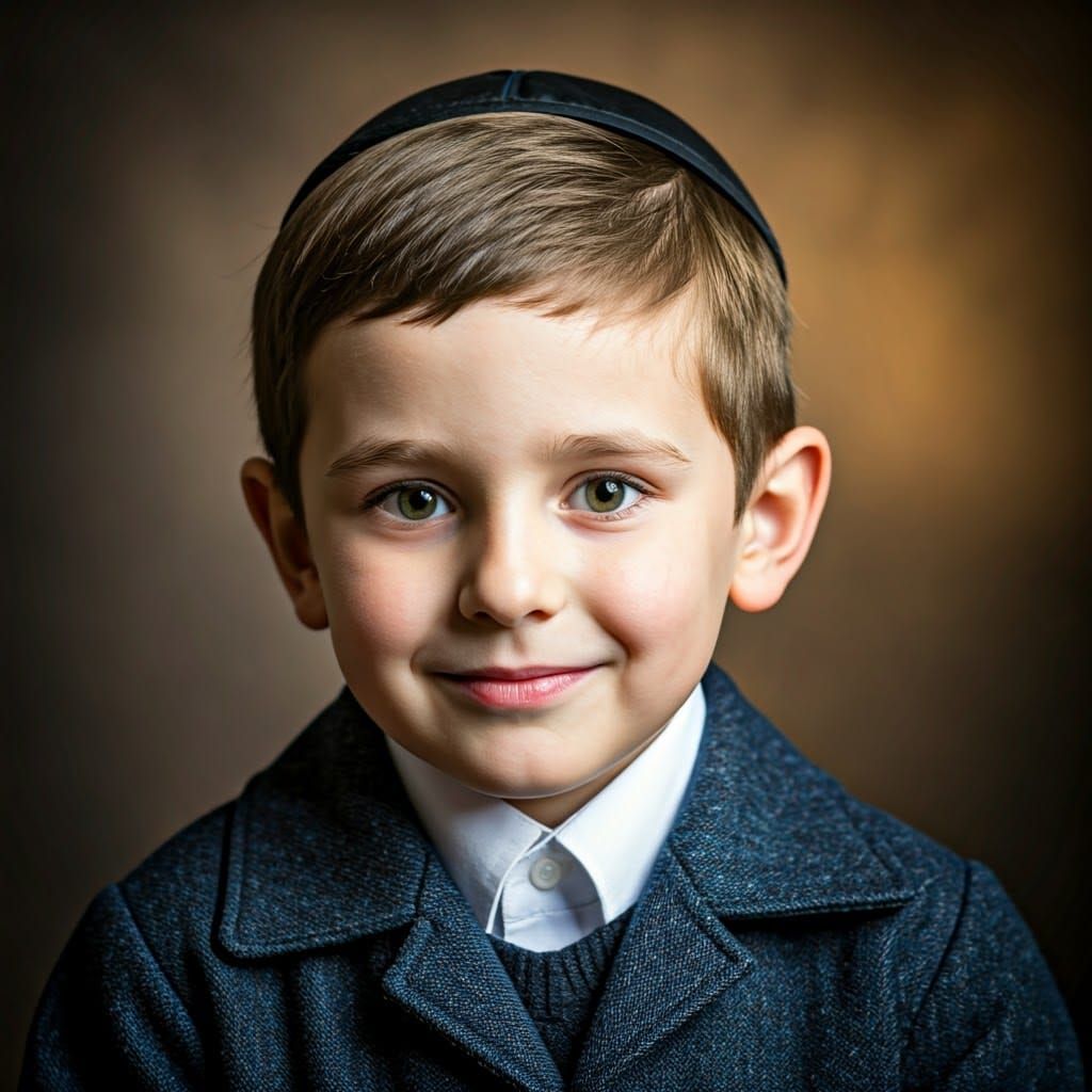 Boy in Traditional Attire: A Fragonard-Inspired Portrait