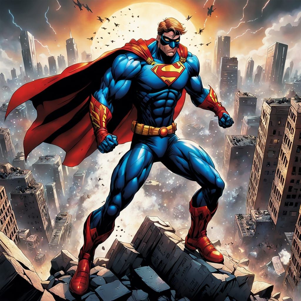 Avalanche Action Figure in Comic Book Style