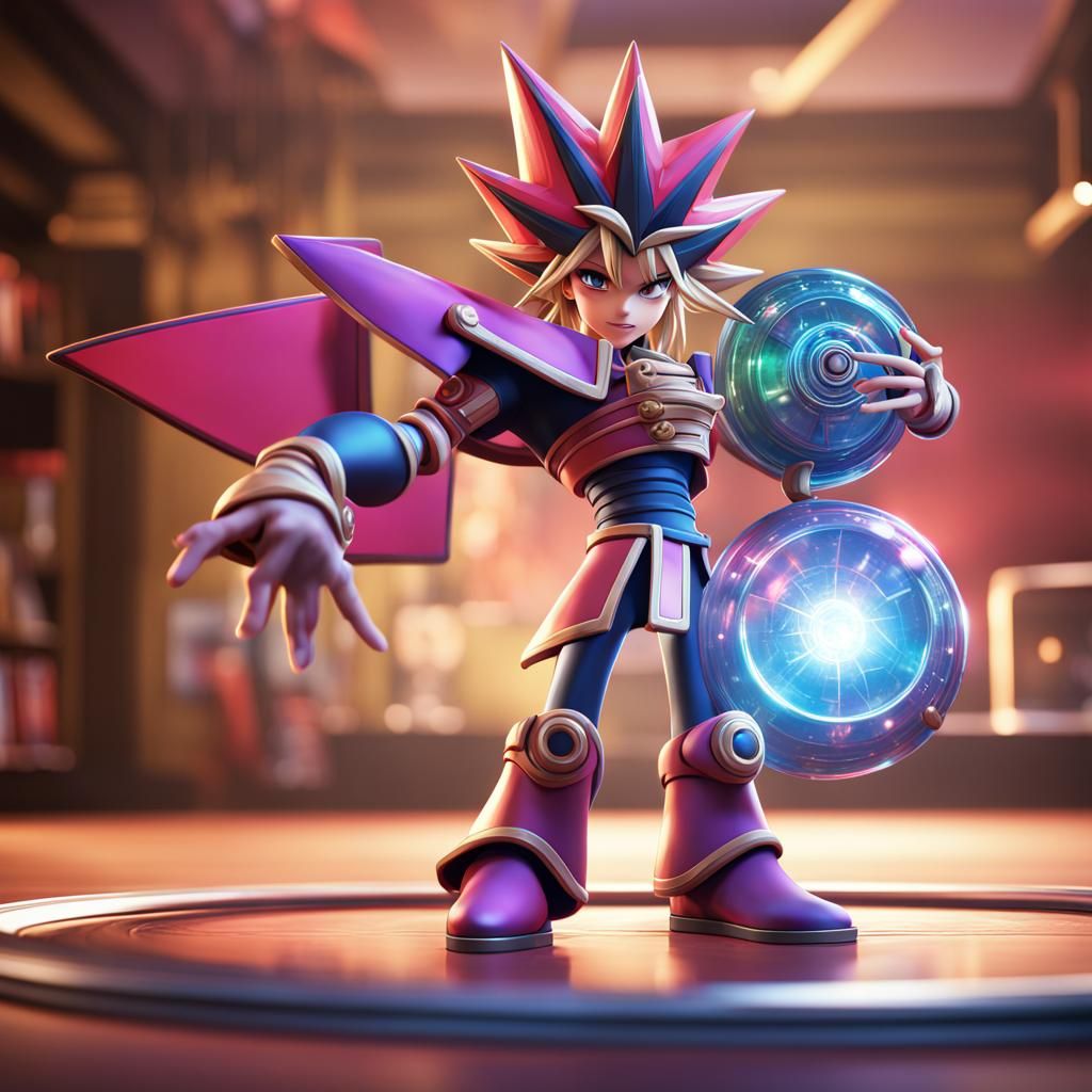 Yugioh Reimagined as Pixar-Style 3D Digital Art