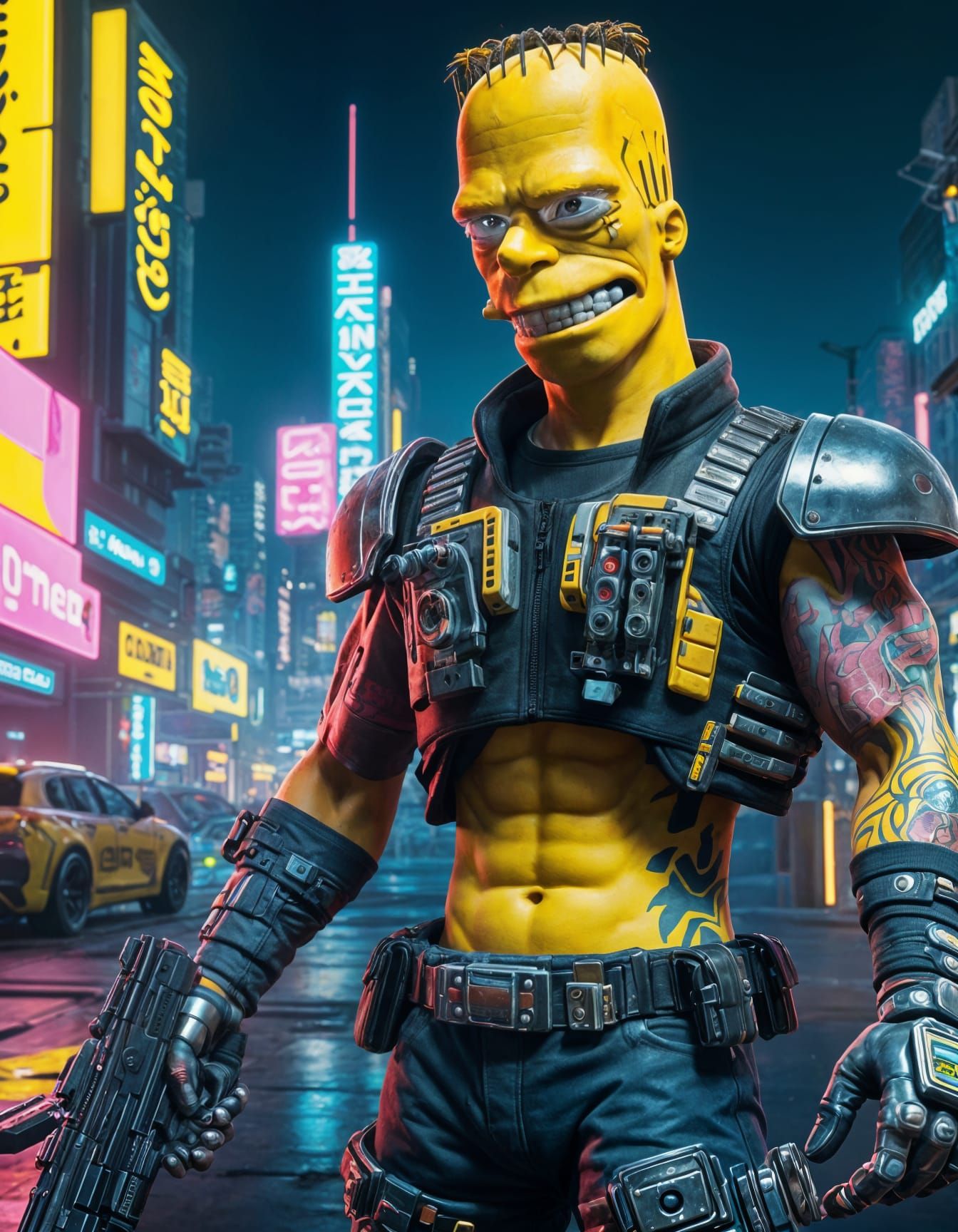 Cyberpunk Simpson