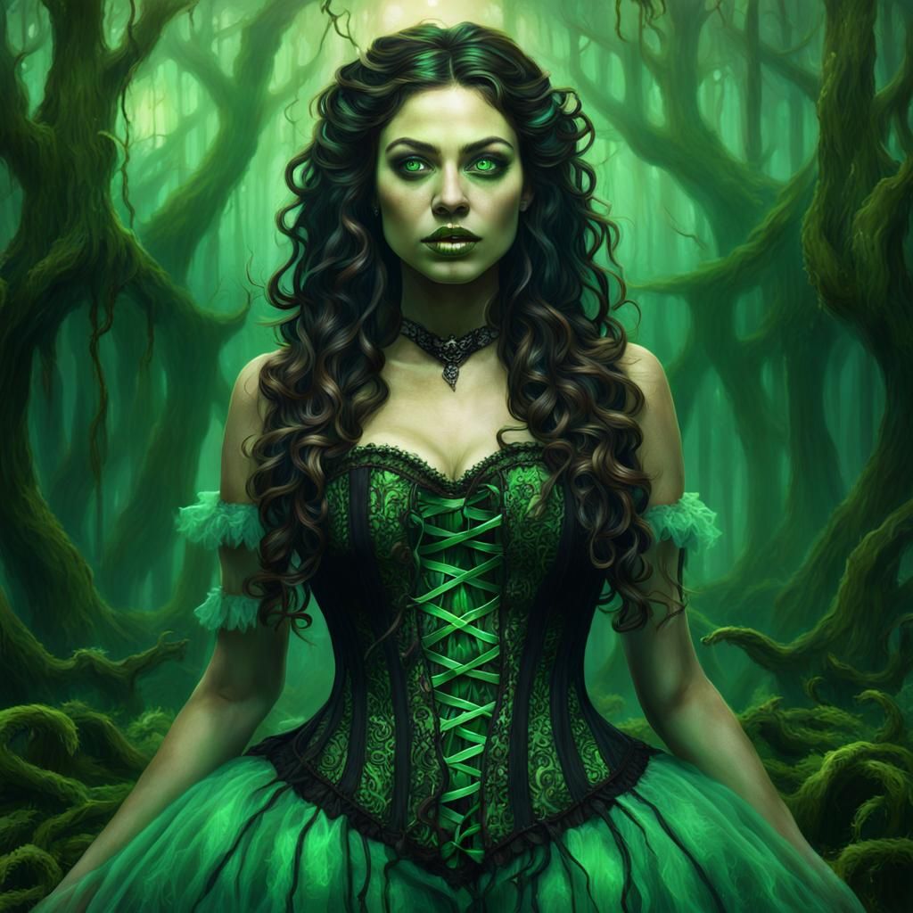 Cajun Bayou Witch Summoning Ghosts in New Orleans