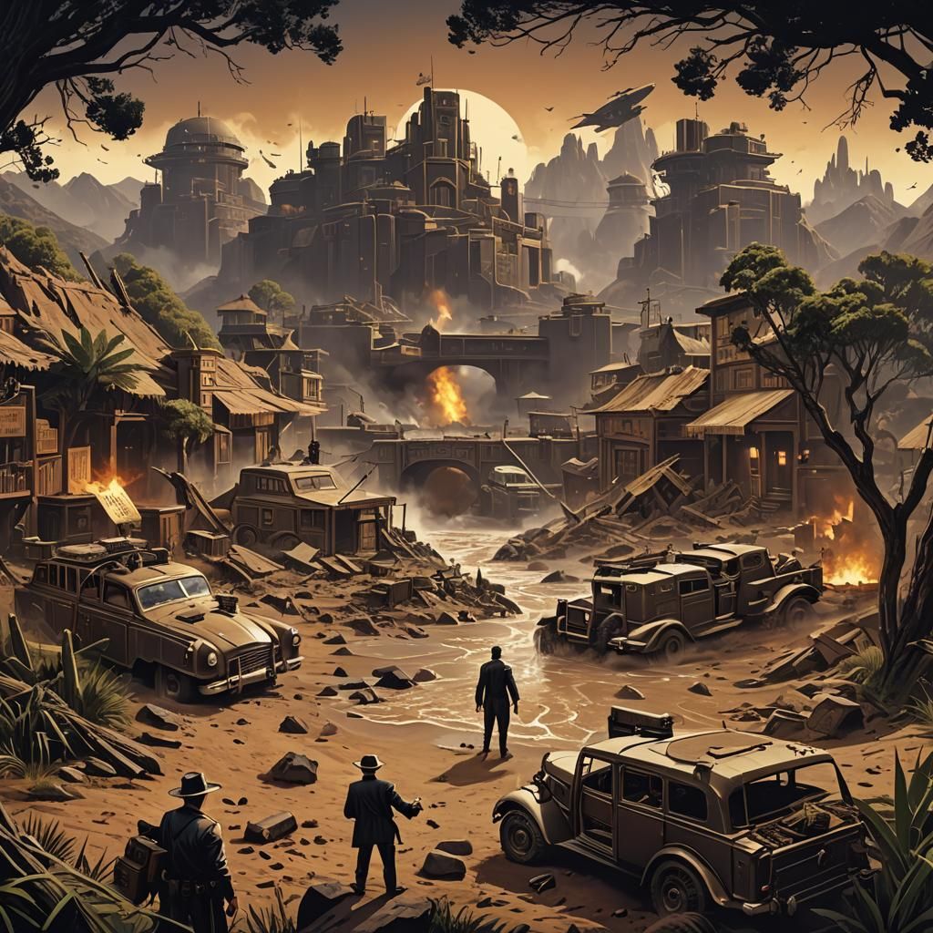 WWII Pulp Fiction Book Cover Art