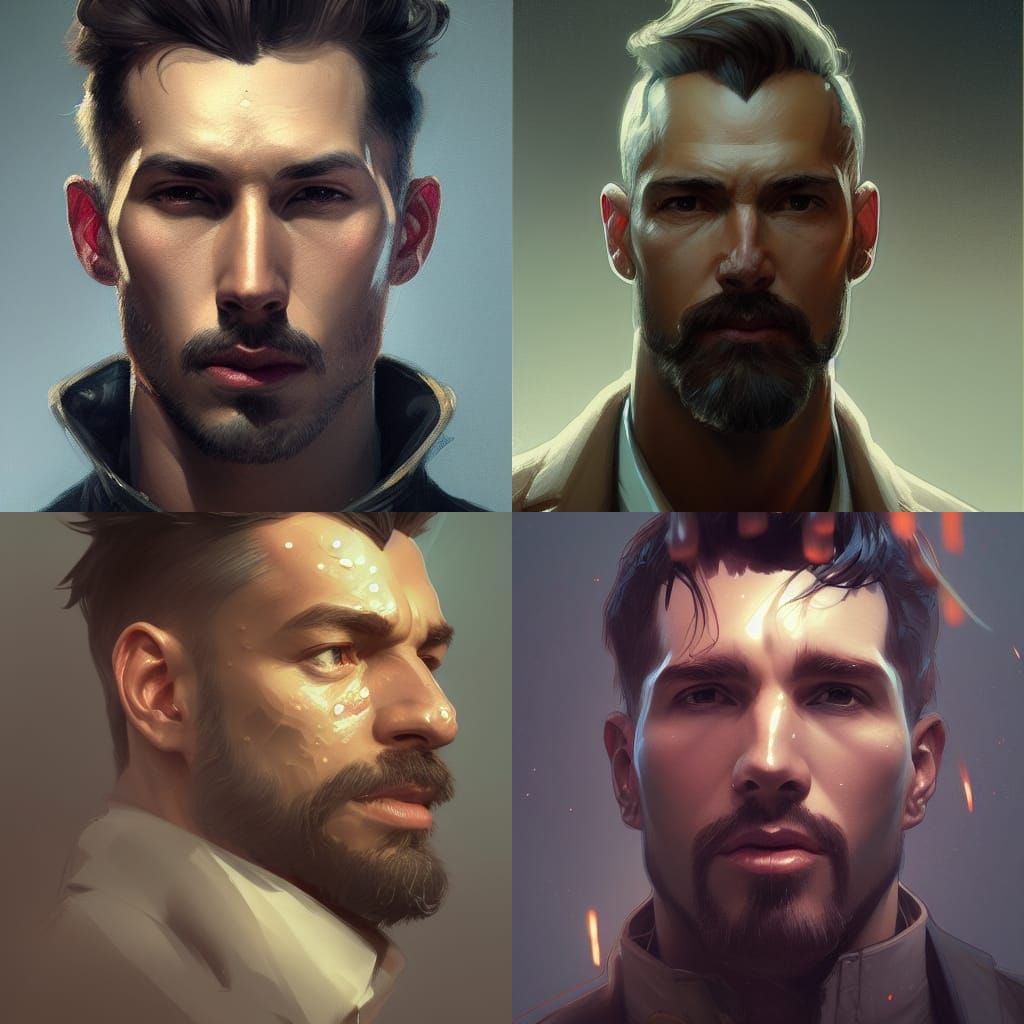 Detailed Portrait in Unreal Engine Style