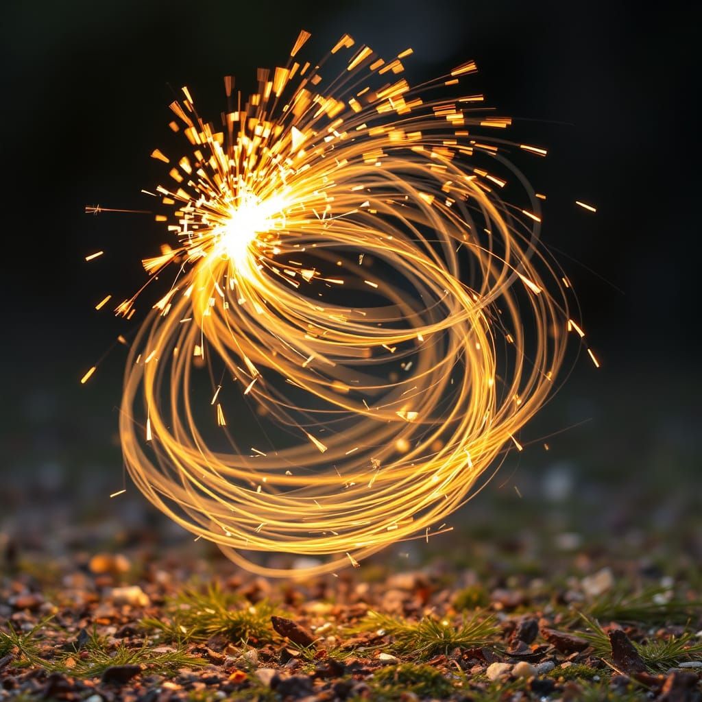 Whisping Magic Sparkles in Motion