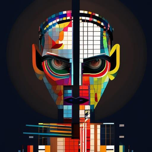 Intricate Bauhaus Style Poster Art