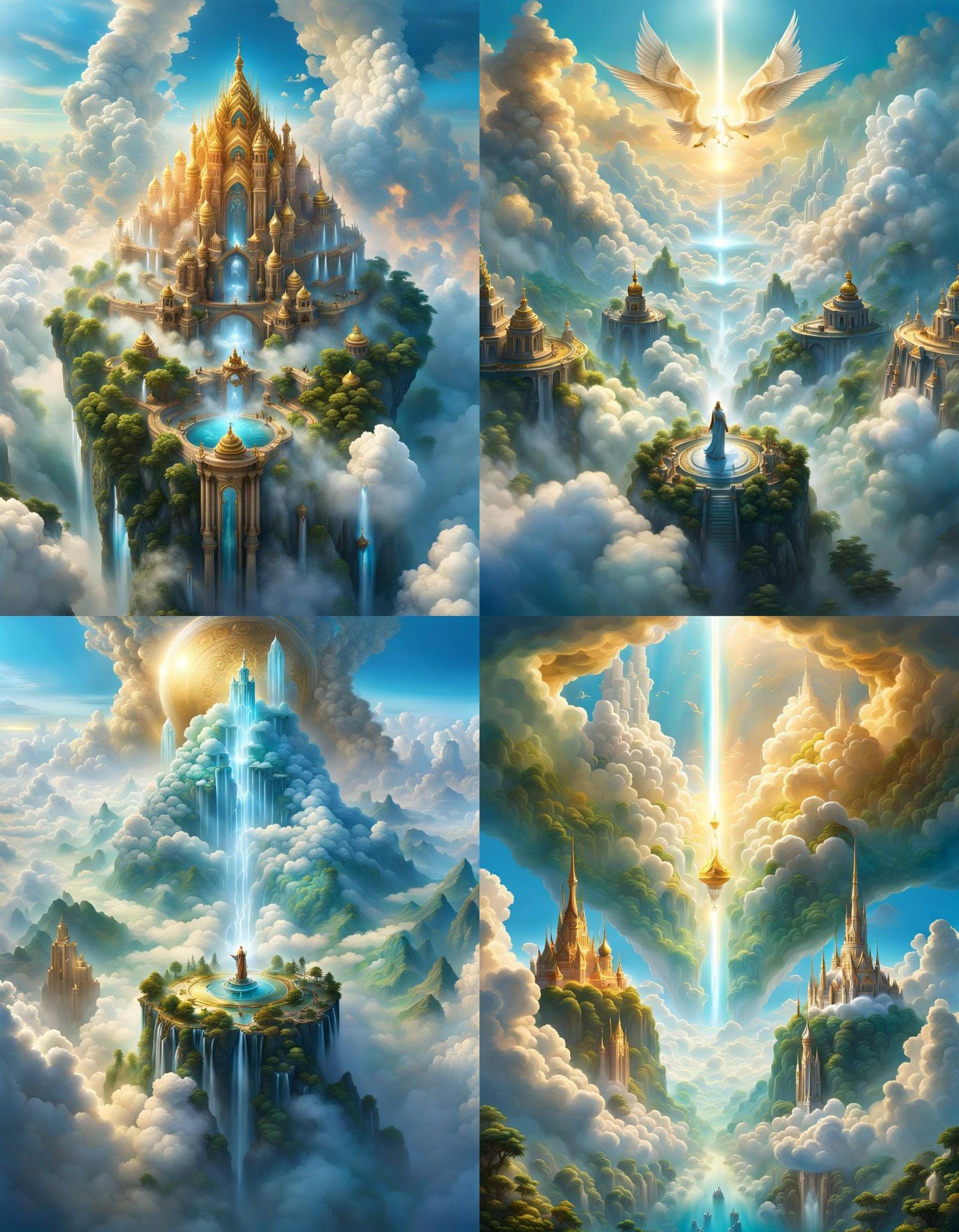 Gods and Goddesses on Clouds: Fantasy Concept Art