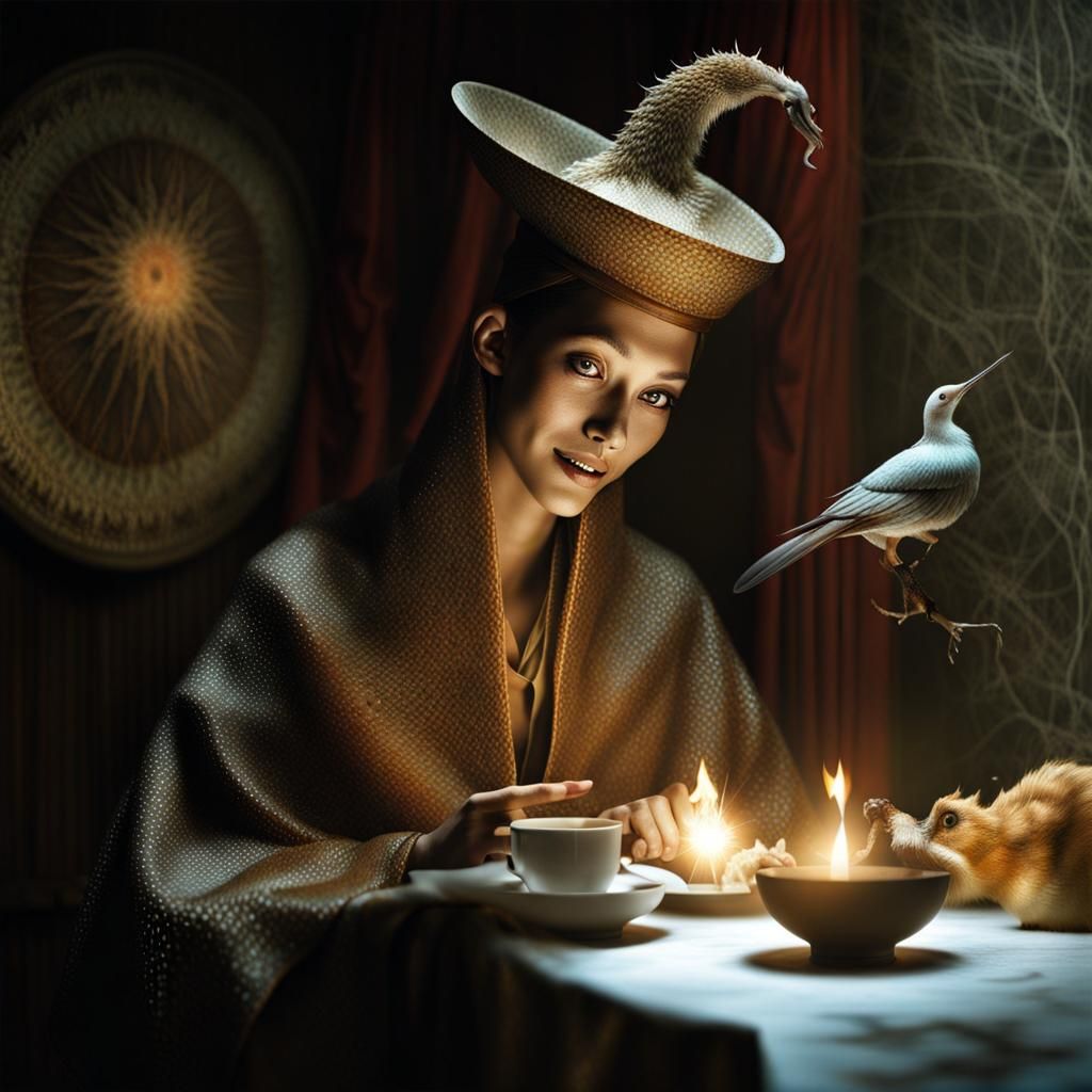 Magical Celebration in Dreamy Photorealistic Style