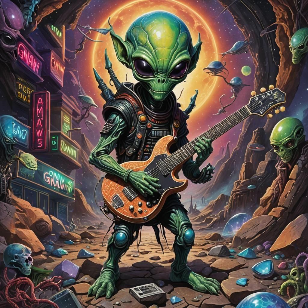 Alien rocker Gnaw