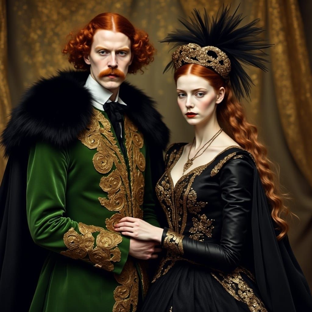 17th-Century Russian Royalty in Resplendent Velvet and Furs