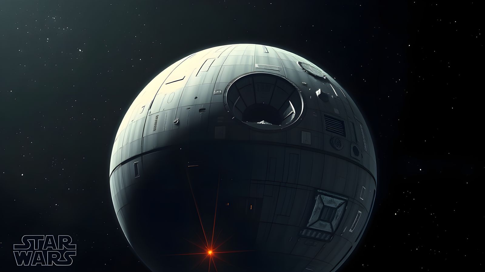 Death Star Concept Art in Sci-Fi Style