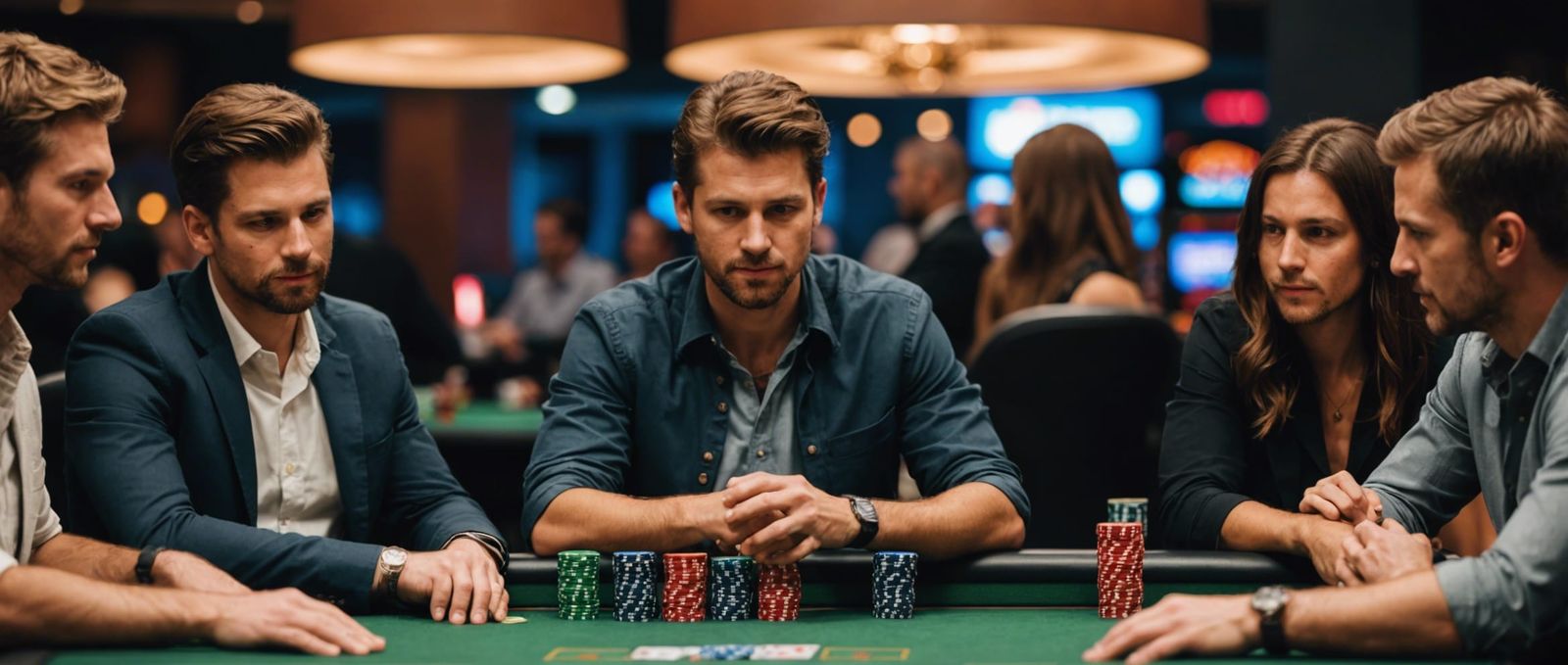 Poker Game in Progress: Professional Photography