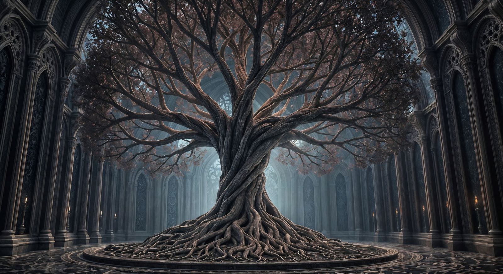 Gothic Vampiric Tree of Life in 3D