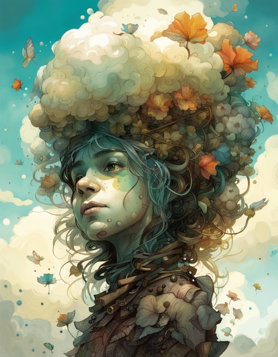 Thanks in the Sky: Digital Art Masterpiece