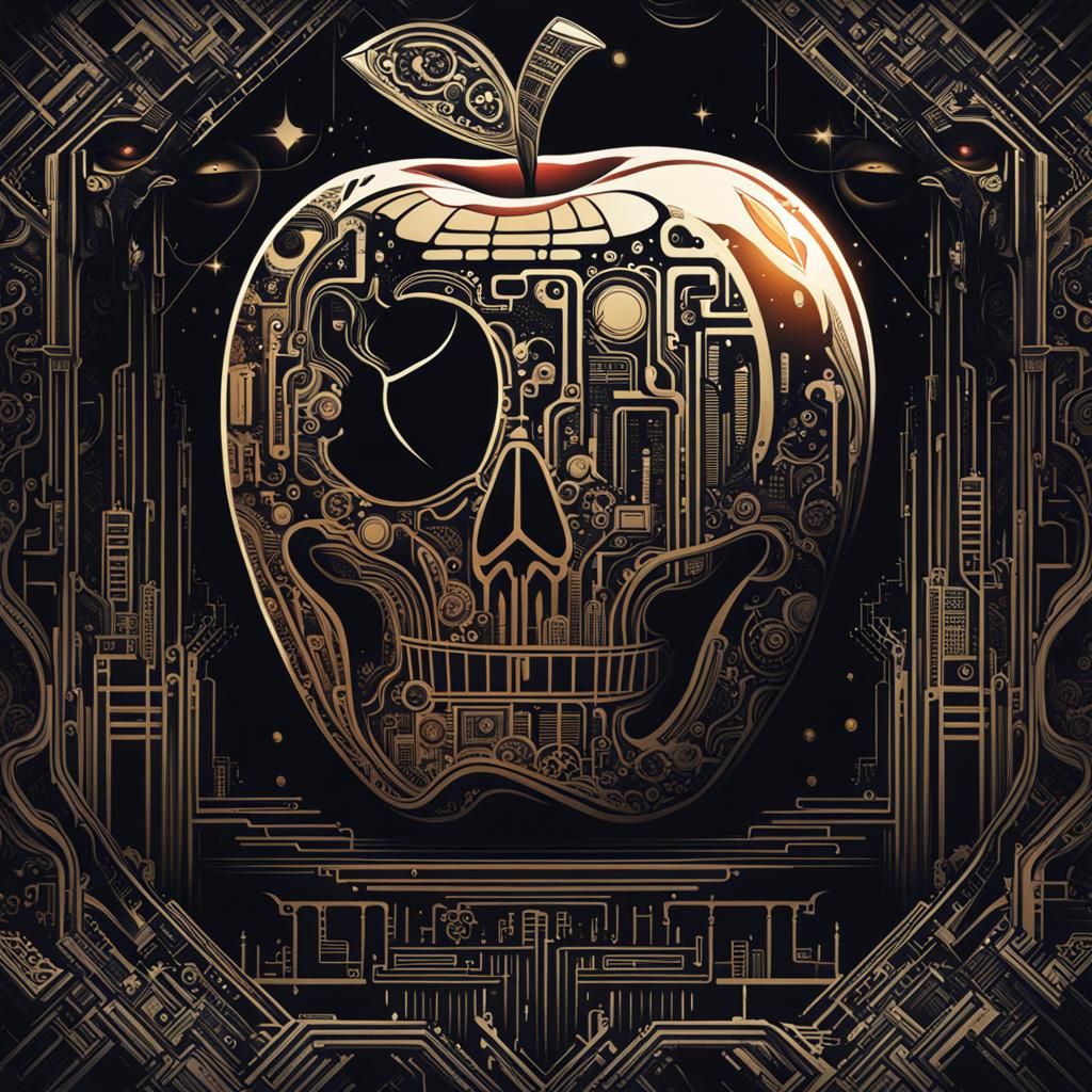 Fantasy Futuristic apple