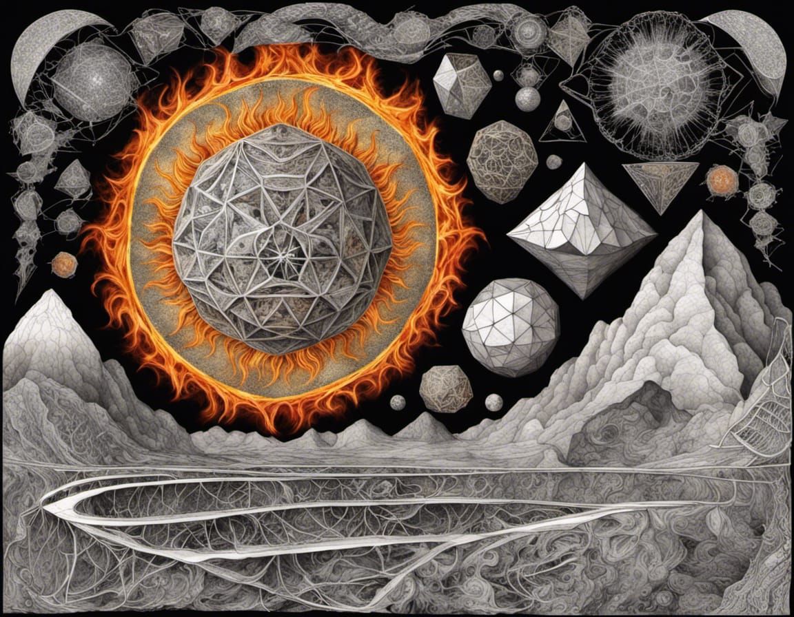 Fractal Geometry: Quantum Zentangle in 5D Shading